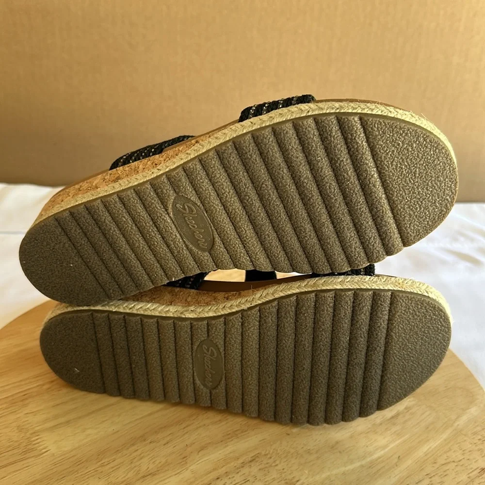 Skechers Cali Breezie Vegan Wedge Sandals - Busy-Bee 7.5M